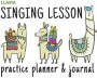 Music Book Llama Singing Lessons